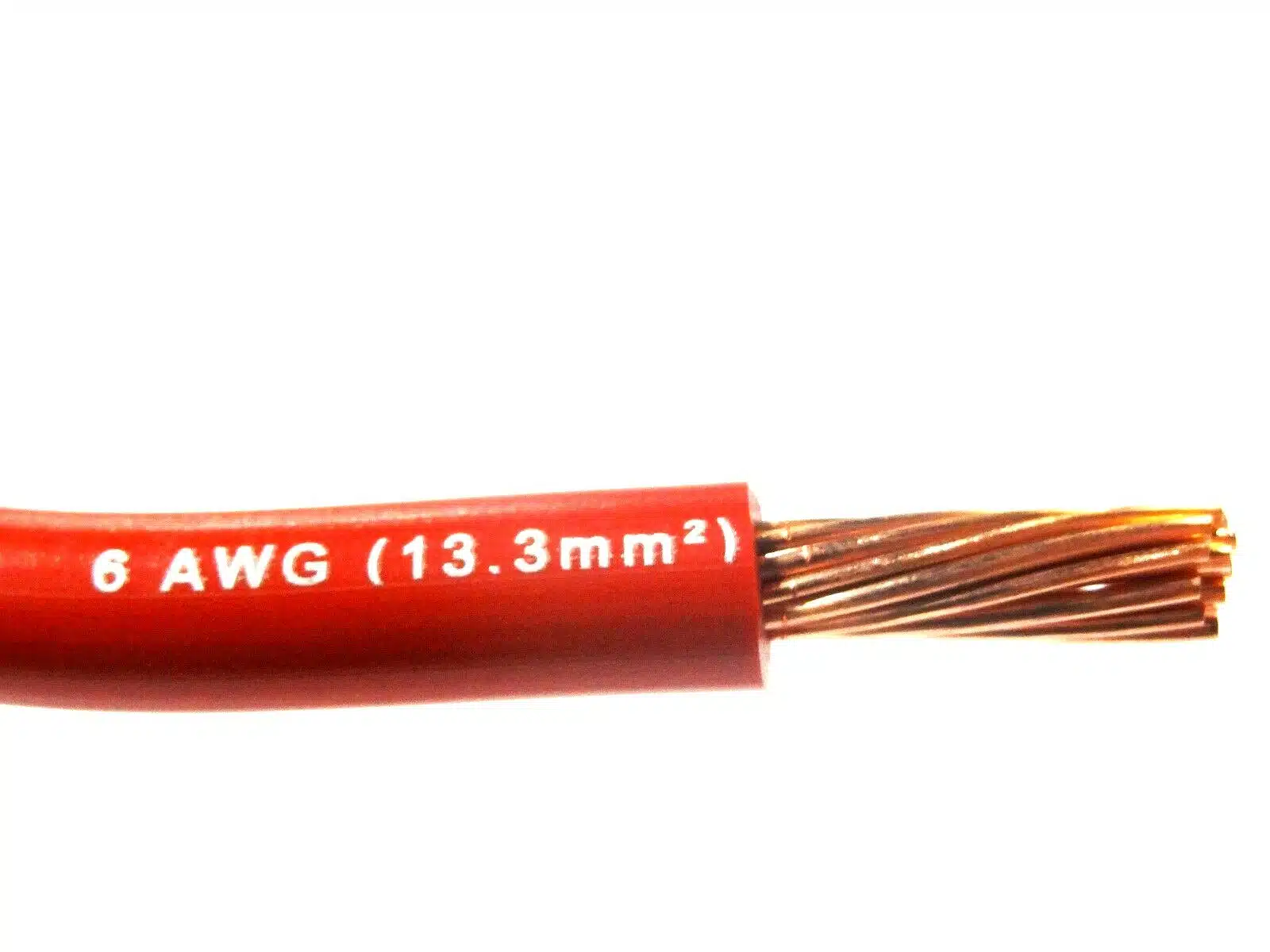 A standard 6 AWG solid single-strand copper conductor has a legally defined physical diameter of exactly 4.115 mm, corresponding to an actual electrical cross-sectional area of approximately 13.3 square millimeters.