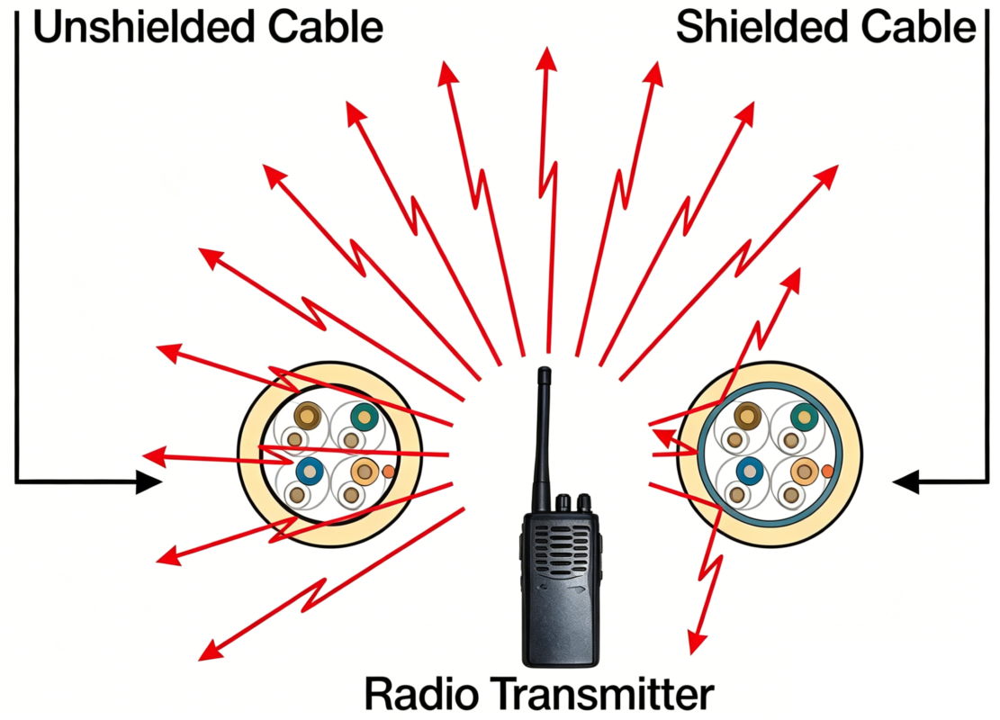 DVI cables use TMDS (Transmission Minimized Differential Signaling) technology, and these high-frequency digital signals are extremely sensitive to external electromagnetic interference.
