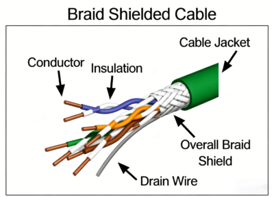 The triple-shielding structure uses aluminum foil Mylar tape for 100% full-wrap shielding
