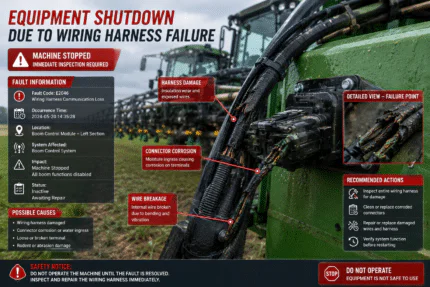 A single wiring harness failure can cause the entire machine to shut down; a proper maintenance procedure can prevent significant losses. A reliable wiring harness system is a key guarantee for the efficient operation of agricultural equipment.