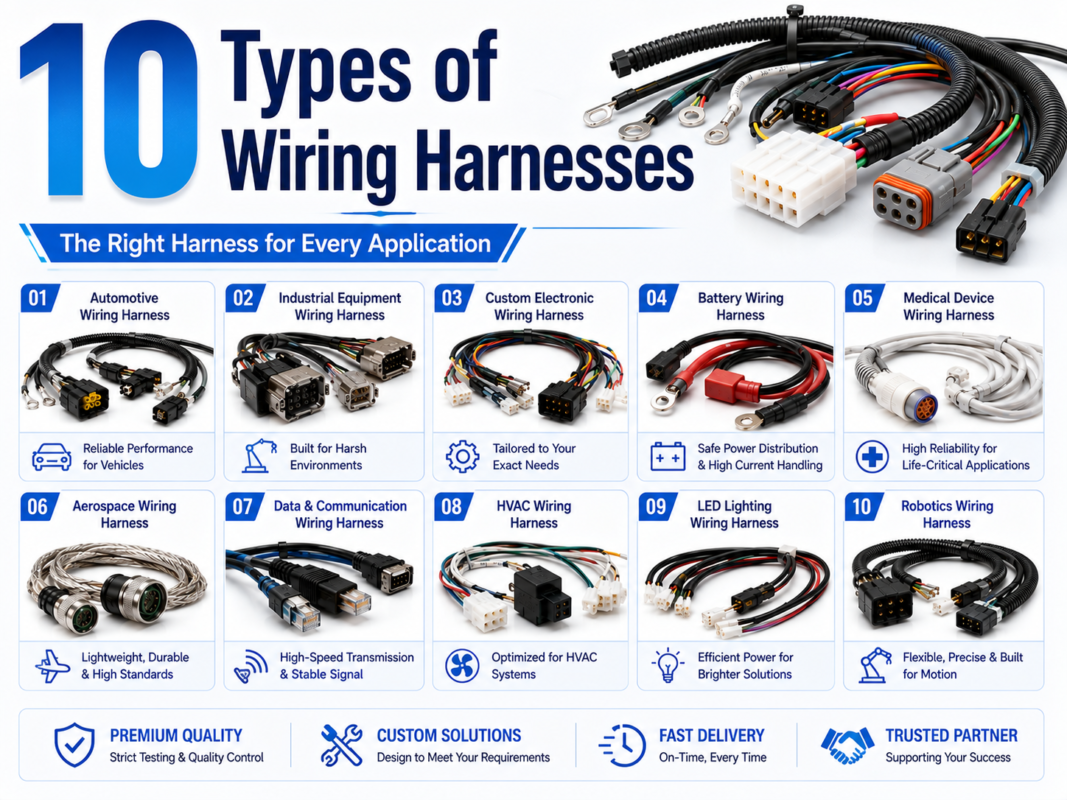 Ten wire harness types and selection guide