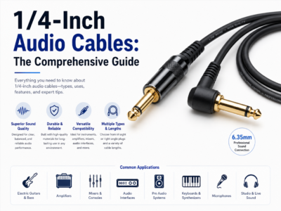 1/4-inch TS and TRS audio cable selection guide