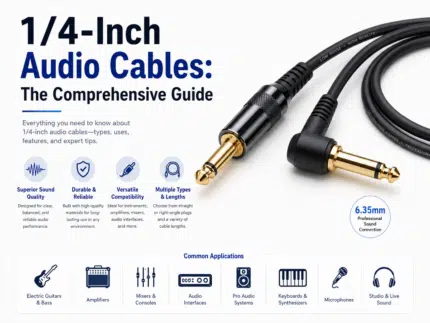 1/4-inch TS and TRS audio cable selection guide