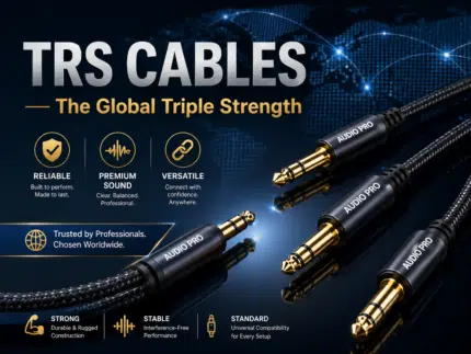 Premium TRS cables with reliability, premium sound and versatility.
