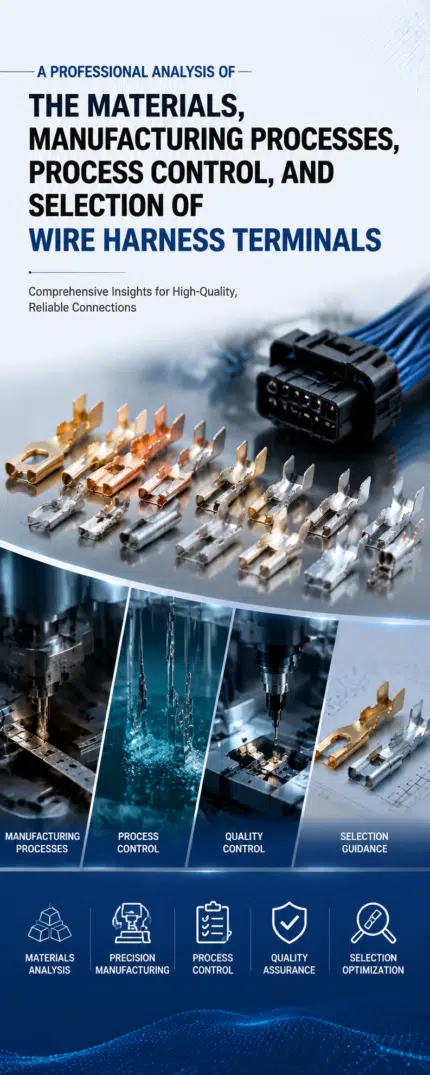 Wire harness terminal materials and crimping guide