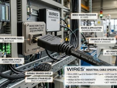 دليل مخصص لكابلات Micro HDMI الصناعية والطبية