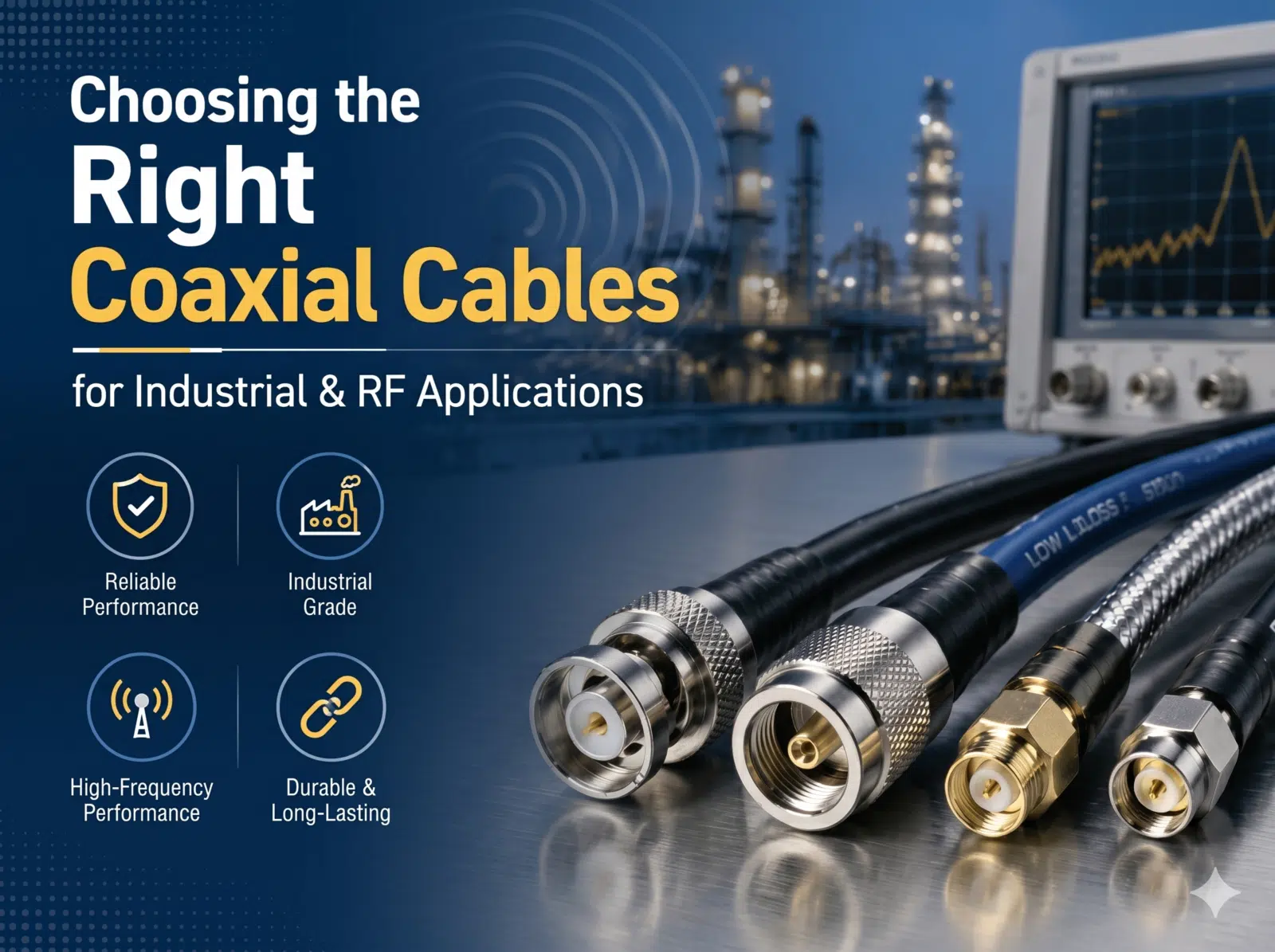 Choosing the Right Coaxial Cables for Industrial & RF Applications1