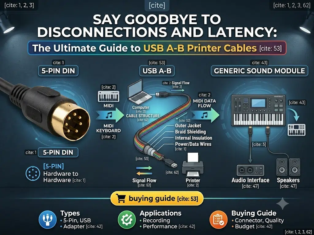 USB A-B printer cable selection guide