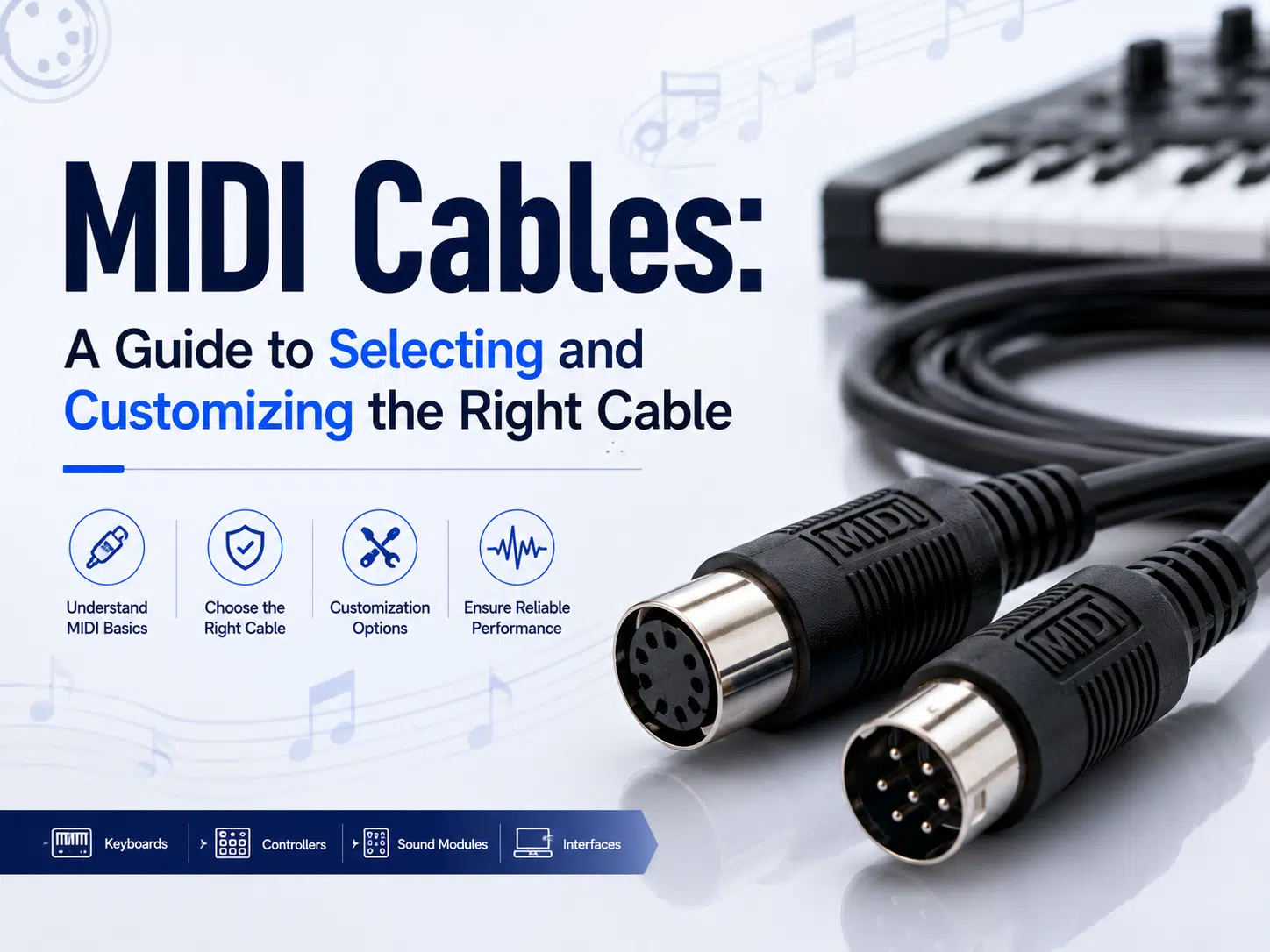 Custom MIDI cable design and specification guide