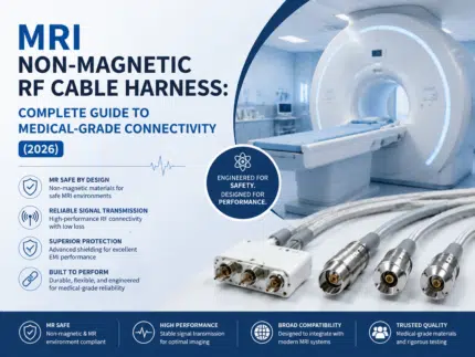 MRI non-magnetic RF cable harness design